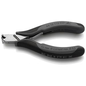 กรรไกรตัดปลายสายไฟฟ้า Knipex Electronics พร้อมด้ามจับหลายส่วนแบบขัดเงา ด้ามจับป้องกันไฟฟ้าสถิตย์ (ESD) ใช้ได้ทั้งแบบกรรไกรและแบบตัด - Product Image 1