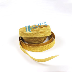 OEM personalizado Mylar encaje adornos hechos a mano caja tejido trenzas para vestidos y zapatos trenzas de oro cinta de ajuste artesanías al por mayor - Product Image 3