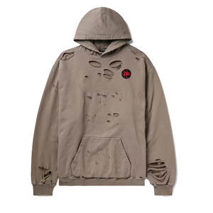 Sudaderas con capucha desgastadas de Color personalizado más vendidas para hombres Patrón sólido Ropa de invierno Estilo casual - Product Image 1