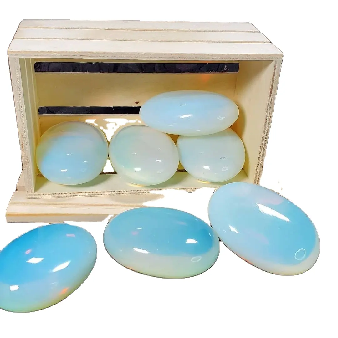自然卸売オパールパームストーン用レイキヒーリング瞑想形物理的エネルギーと家の装飾宝石キングジェムから購入
