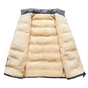 เสื้อกั๊กแจ็กเก็ตขนเป็ดลำลองผ้าโพลีเอสเตอร์100% คอปกตั้งทันสมัยสำหรับฤดูหนาวโลโก้ออกแบบได้ตามต้องการ - Product Image 3