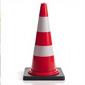 กรวยจราจร TL สูง 750 มม. ผ่านการทดสอบ BAST 2 แถบ G.5 น้ำหนัก 80 กก. 45x45 ซม. - Product Image 3