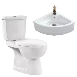Pas cher Afrique P-trap Twyford Deux Pièces Toilette Bassin Ensemble Chaozhou Sanitaire Usine Bas Prix - Product Image 5