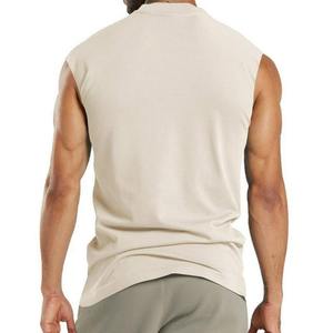 OEM personalizado deporte sin mangas músculo 100% algodón camisetas sin mangas correr Fitness gimnasio camiseta sin mangas para los hombres - Product Image 2