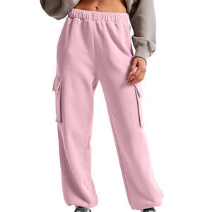 Pantalones Deportivos al por Mayor para Mujer, Conjunto de Dos Piezas, Ropa Deportiva Personalizada, Pantalones Deportivos de Felpa, Pantalones Deportivos de Algodón para Chicas, Estilo Casual - Product Image 5