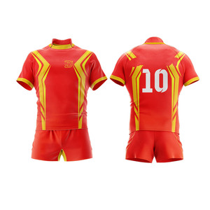 Uniforme de Rugby de Diseño Único Fabricado en Fábrica, Logotipo Personalizado y Diseño Impreso, Uniforme de Rugby de Secado Rápido en Material de Poliéster - Product Image 1