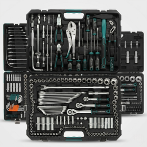 Juego de Llaves Hexagonales Profesionales de Acero CRV de 170 Piezas, con Porta Bits de 1/4, Caja de Almacenamiento Rígida para Reparación Mecánica y Automotriz - Product Image 1