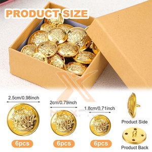 กระดุมเหล็กชุดพิธีการแบบใหม่ วัสดุทนทาน ผลิตจากกระดุมเหล็กชุดพิธีการ - Product Image 5