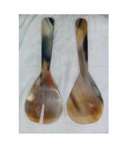 ชุดช้อนตักสลัดควายฮอร์นด้ามจับทำจากเรซินที่หรูหราเครื่องครัว2ชิ้นเซิร์ฟเวอร์สลัด - Product Image 6