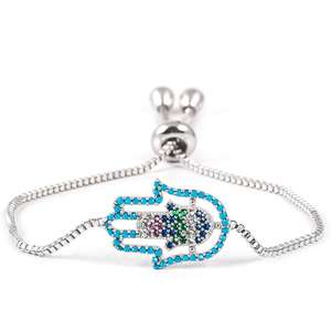 Pulsera de cuentas finas Zirkon Kaplama con diseño Fatıma El Bileklik - Product Image 1