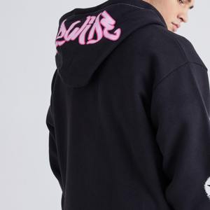 Chándal informal de algodón de gran tamaño para hombre, conjunto de dos piezas, Sudadera con capucha y cremallera completa, Joggers, estampado abullonado, logotipo personalizado, ropa de calle transpirable deportiva - Product Image 5