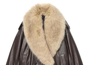 Chaqueta de Mezclilla de Cuero para Hombre, Estilo Urbano, Motociclista, Punk, Manga Larga, Sólida, Impermeable, Cierre de Un Solo Botón, Talla Grande - Product Image 3