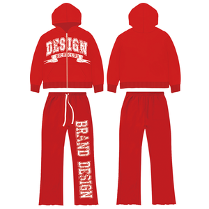 Colección Otoño Invierno 2024 Conjuntos Casuales para Hombre de Alta Calidad Transpirables con Logotipo Personalizado Color Sólido 100% Algodón Chándal Nuevo Diseño - Product Image 5