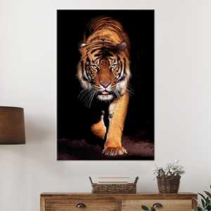 Elegante arte en lienzo de animales salvajes: decoración de pared con diseño impreso, enrollado en lienzo - Product Image 1