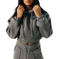 Ensemble survêtement décontracté pour femme, couleur unie, sweat-shirt à quart de zip et pantalon de jogging, manches longues, coupe ample, 100 % coton, idéal pour l'automne