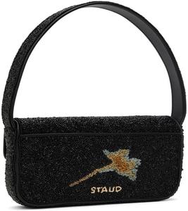 Premium Trending Black Beaded Shoulder <b>Bags</b> Diagonal Stripe Floral Pattern Retro Evening Party <b>Clutch</b> Purse Women Handbags - Product Image 2