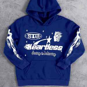 Haute qualité imprimé personnalisé solide imperméable 100% coton sweats à capuche thermiques sweats hommes grande taille OEM vente en gros - Product Image 1