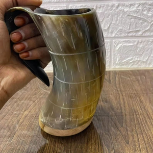 Taza de cuerno para beber de técnica cruda a granel ecológica, taza de cuerno de forma Natural, regalo y proveedor de Artisan Craft - Product Image 5