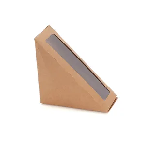 Top-Notch Quality Widely Selling 300 GSM Thickness Brown Color Kraft Paper Sandwich Box