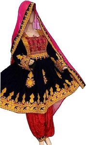 ชุดเดรส kuchi ชนเผ่าวินเทจสไตล์อัฟกานิสถาน/ปากีสถานชุดปาร์ตี้ kuchi แบบดั้งเดิมหลากสีชุดเดรส3018โคจิ - Product Image 5