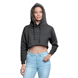 Cómodas sudaderas con capucha cortas de secado rápido para mujer, nuevo diseño transpirable para técnicas de bordado 3D de otoño - Product Image 4