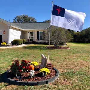 Drapeau chrétien 3x5 pieds fabriqué aux États-Unis avec croix brodée et œillets en laiton, bannière en nylon robuste - USA TOP FLAGSINC - Product Image 6