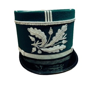 100% Sombreros de oficina Empire profesionales en verde oscuro y blanco en Gris Carbón con acabado elegante - Product Image 6