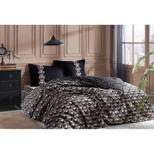 Ensemble de housse de couette Özdilek Ouro noir double Ranforce - Product Image 1