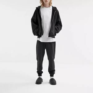 Jersey de lana con estampado de algodón 100% personalizado, ropa de calle forrada con hombros caídos, cuello con capucha transpirable de secado rápido para invierno - Product Image 6