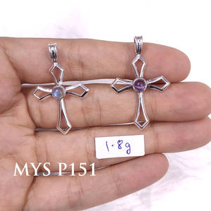 Pendentifs en pierres précieuses naturelles de labradorite et d'améthyste, prix de gros, pendentifs et bijoux fins - Product Image 1