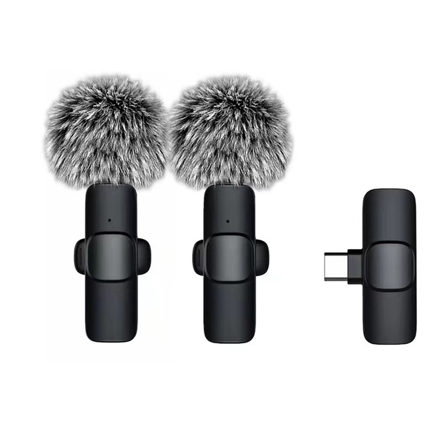Wholesale K1 K8 K9 K15 Wireless Lavalier Microphone Clip-on Mic for Smartphone Live Streaming Interview Recording 20m Range