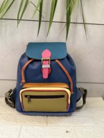 Nouveauté, conception personnalisée, sac à dos en cuir recyclé, sacs d'école élégants et multicolores, produits unisexes en vrac à usages multiples