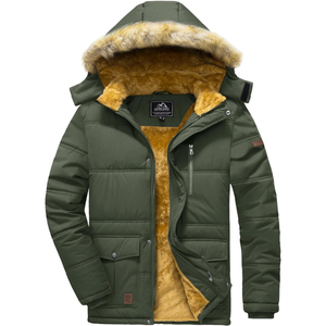 Chaqueta de algodón de invierno para hombre, abrigo corto cálido con capucha, uniforme de equipo deportivo de entrenamiento, chaqueta de prendas de vestir acolchadas para mujer - Product Image 5