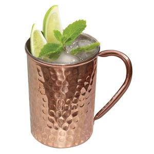 Haute Qualité Martelé Cuivre Moscou Mule Tasse En Acier Inoxydable En Céramique Café Cocktails Tasse Cadeaux D'affaires Approvisionnement En Gros - Product Image 5