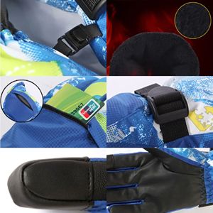 Fournisseur direct d'usine gants de snowboard meilleure qualité en cuir de chèvre coupe-vent imperméable personnaliser la conception gants de ski chauds - Product Image 4