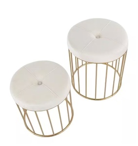 Tabouret de siège en métal au design personnalisé, pieds dorés, usage domestique, hôtel, chambre, restaurant, intérieur, extérieur, salon, vente en gros - Product Image 3