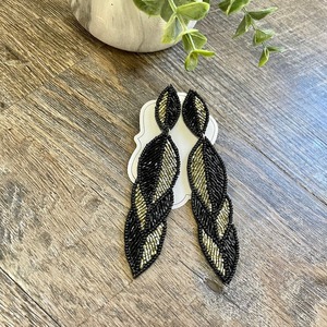 Boucles d'oreilles faites à la main personnalisées pour femmes, boucles d'oreilles à paillettes, boucles d'oreilles en perles de riz, boucles d'oreilles colorées en perles - Product Image 4