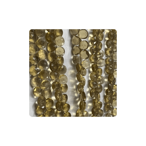 ลูกปัดหินทรงเหลี่ยมขนาด8นิ้วสำหรับทำเครื่องประดับควอตซ์เบียร์ธรรมชาติระดับพรีเมี่ยมขนาด7มม. - Product Image 4