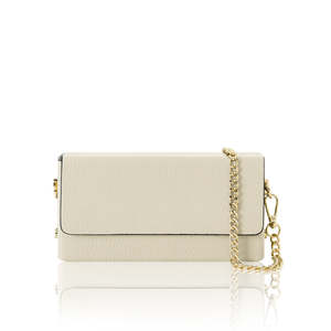Genuine Leather <b>Chain</b> Wallet Clutch-PS655-Elegant Evening <b>Handbag</b>–Compact & Chic - Product Image 5