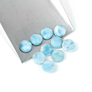 Alta calidad 3-21MM azul Larimar cabujón piedra más vendida suelta joyería fina accesorio 6mm piedra preciosa Natural - Product Image 2