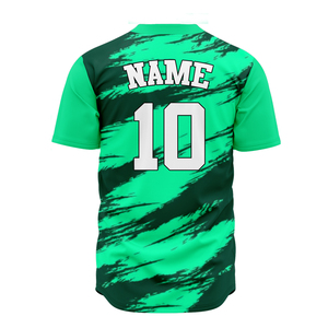 Maillot de baseball 100% polyester en taille adulte, maillot personnalisé, couleur unie, uniforme de baseball pour équipe sportive, maillot de haute qualité OEM - Product Image 2