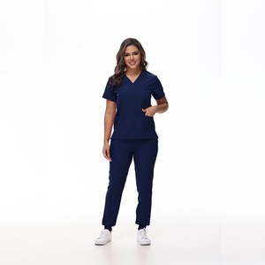 Infirmière de service OEM 2025 Offre Spéciale polyester doux vêtements de médecin d'hôpital vêtements d'infirmière lavable gommage ensemble d'allaitement pour les femmes - Product Image 1