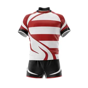 Профессиональная форма для регби, Спортивная быстросохнущая футболка для регби, короткий комплект, сублимированная форма для регби