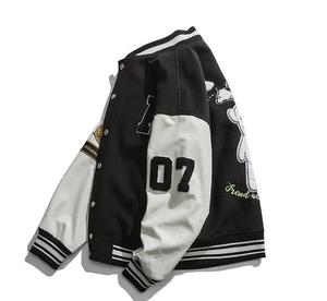 Nouveau design de vestes d'université lâches patchs en chenille Letterman College Bomber de baseball vestes pour hommes - Product Image 5