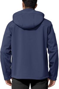 Chaqueta Softshell para hombre de alta calidad, ligera, impermeable, a prueba de viento, ecológica, con capucha, invierno, ajuste cómodo, frente al aire libre - Product Image 6