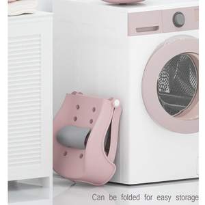 La chaise de shampooing réglable pour enfants convient aux enfants de 3 à 10 ans siège de bain baignoire ménage vêtements pliables étanches à l'humidité - Product Image 5
