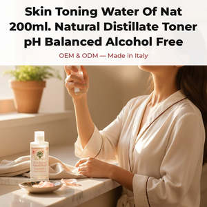Tonico per la Pelle Naturale da 200ml, Distillato, pH Bilanciato, Senza Alcool, Etichetta Privata OEM, Tonico per Uomo RedMoringa Italia - Product Image 2