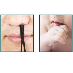 Última Punta Negra, tijeras para el pelo, cuchillas pequeñas de seguridad, hoja curva redondeada, tijeras para la nariz, el mejor acero inoxidable alemán - Product Image 3