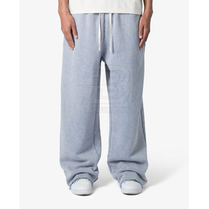 Pantalon de survêtement baggy décontracté taille moyenne motif droit vêtements à la mode dernière conception pour hommes à prix de gros bon marché - Product Image 1