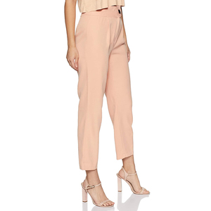 Pantalon d'été slim de haute qualité pour femmes taille moyenne Streetwear décontracté avec couleur unie Design plat OEM prix de gros - Product Image 3